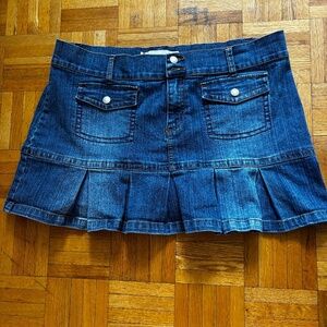 denim y2k 90s  mini skirt 90s